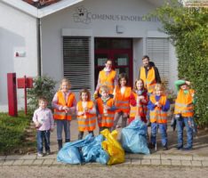 Putztag: Comenius-Kindergarten kümmerte sich um Feldwege